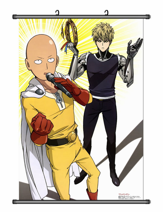 Wall Scroll - One Punch Man Saitama & Genos