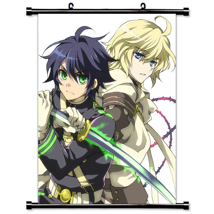 Wall Scroll - Seraph of the End Mikaela Hyakuya & Yuichiro Hyakuya