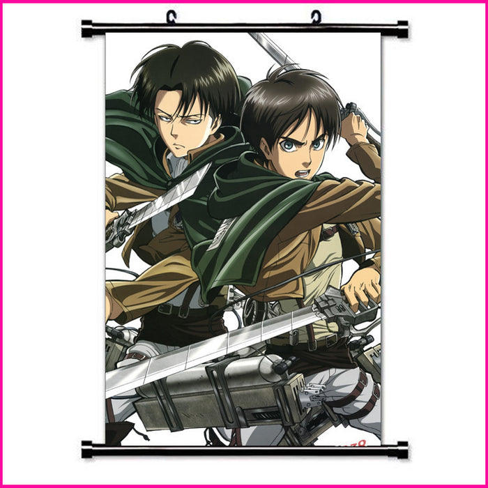 Wall Scroll – Attack On Titan Levi & Eren