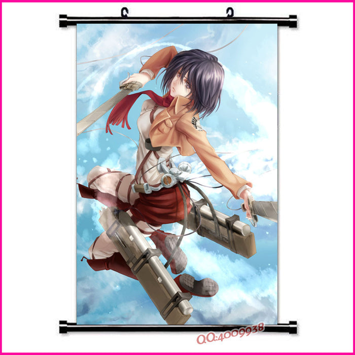 Wall Scroll – Attack On Titan Mikasa