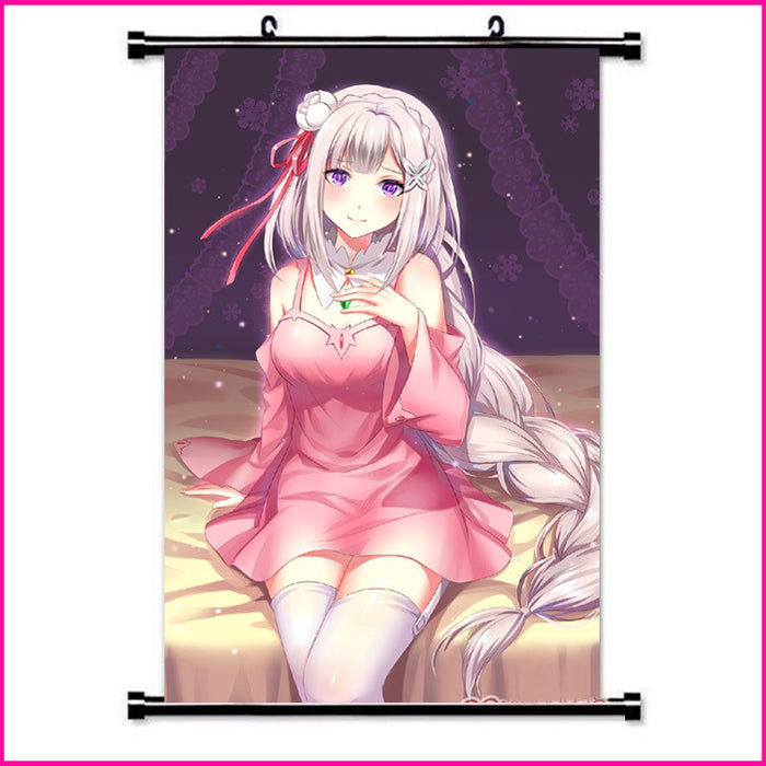 Wall Scroll - Re Zero Emilia