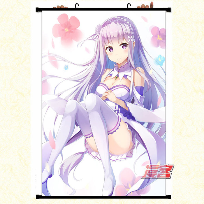 Wall Scroll - Re Zero Emilia