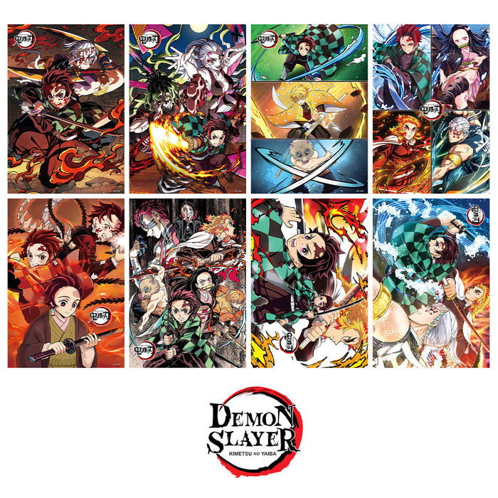 DEMON SLAYER 8PC A3-SIZE ANIME POSTER SET 3585