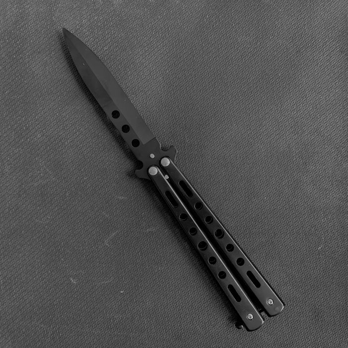 3 HOLE BUTTERFLY KNIFE (Blunt Blade - Non sharp).