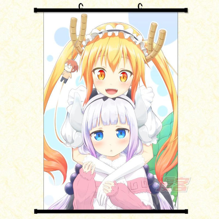 Wall Scroll - Miss Kobayashi's Dragon Maid Tohru Kobayashi & Kanna Kamui