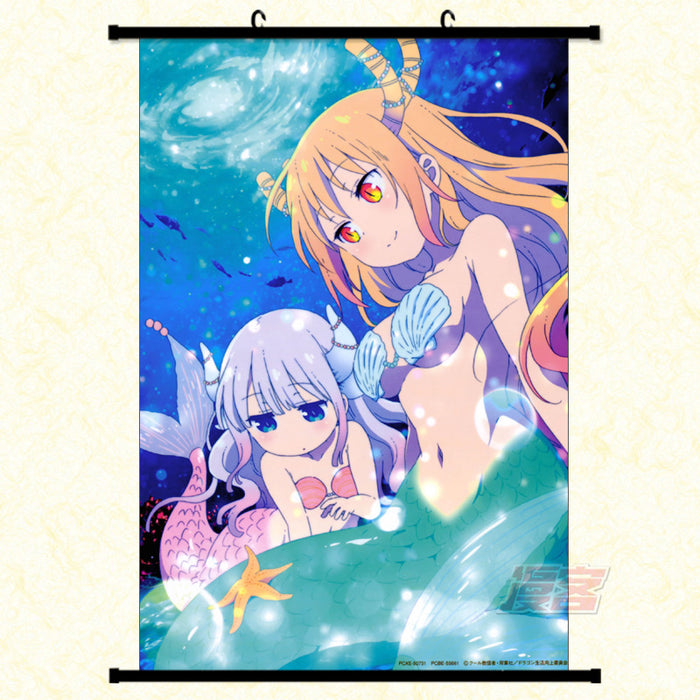 Wall Scroll - Miss Kobayashi's Dragon Maid Tohru Kobayashi & Kanna Kamui