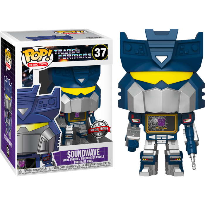 Funko pop transformers 37 soundwave special edition