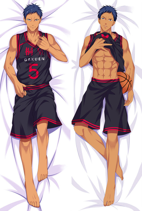 Kuroko's Basketball Daiki Aomine Dakimakura Hugging Peach Skin Body Pillow (K18)