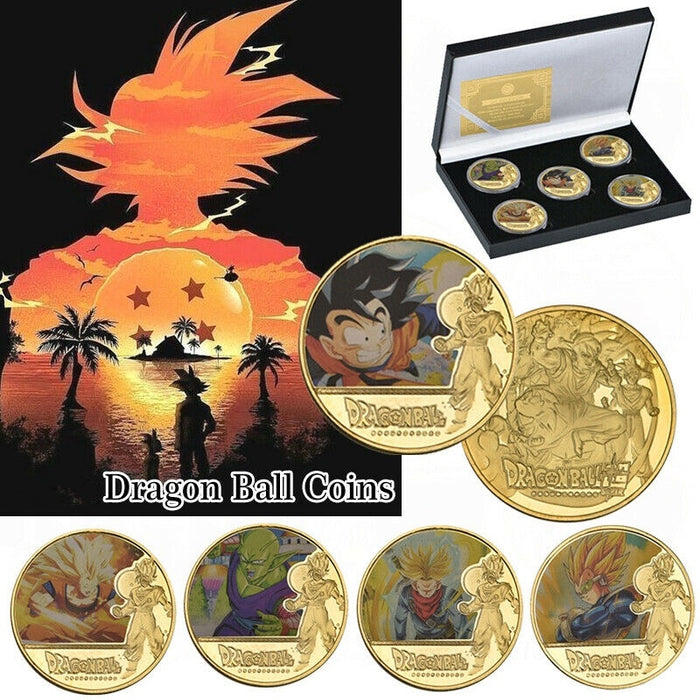 Dragon Ball Z Super Gold Plated Commemorative Coins