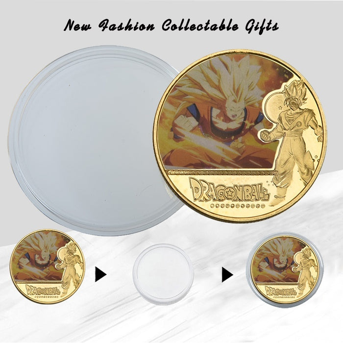 Dragon Ball Z Super Gold Plated Commemorative Coins