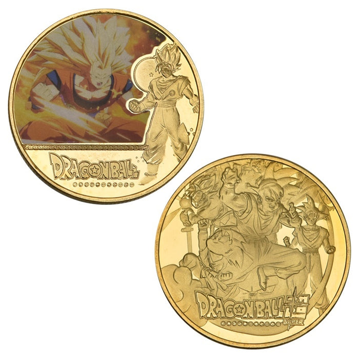 Dragon Ball Z Super Gold Plated Commemorative Coins