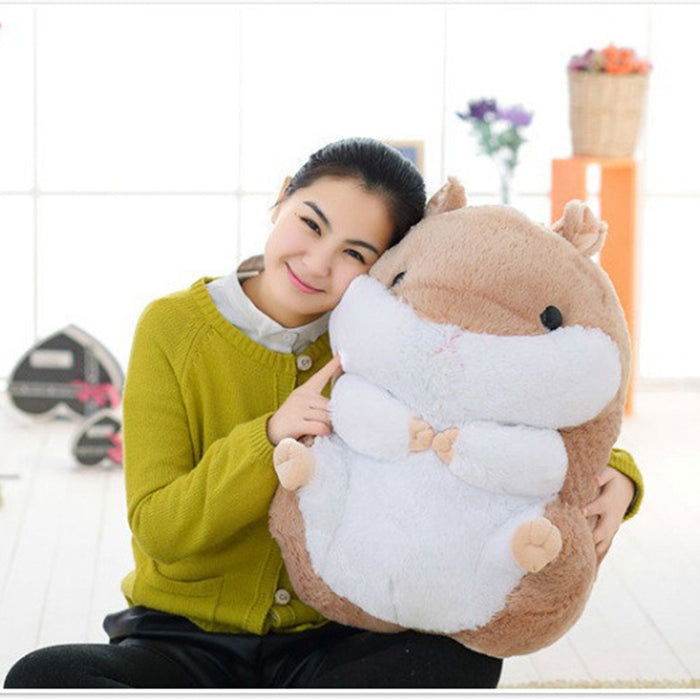 Cute Plush Doll Toy Stuffed Hamster Pillow Bolster Cushion 55CM