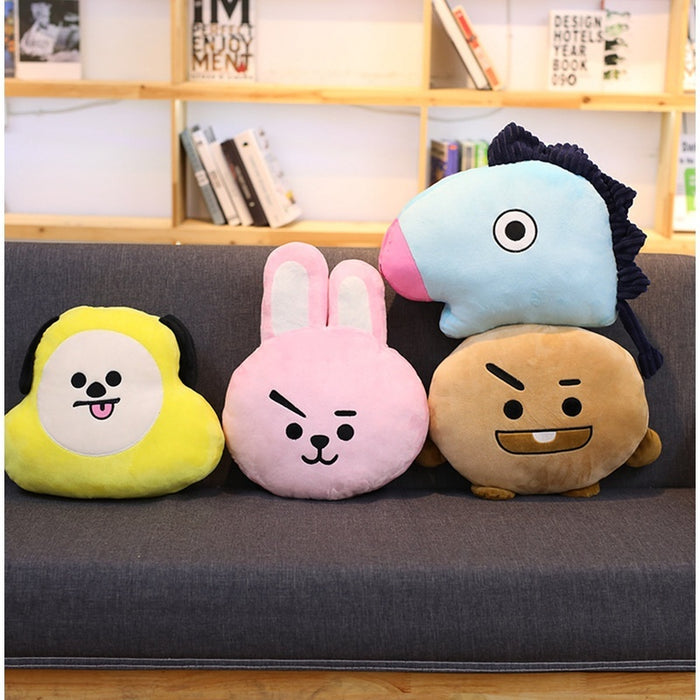 KPOP Bangtan Boys BTS BT21 Pillow Plush Doll Toy (TATA VAN COOKY CHIMMY SHOOKY KOYA RJ MANG)