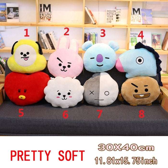 KPOP Bangtan Boys BTS BT21 Pillow Plush Doll Toy (TATA VAN COOKY CHIMMY SHOOKY KOYA RJ MANG)