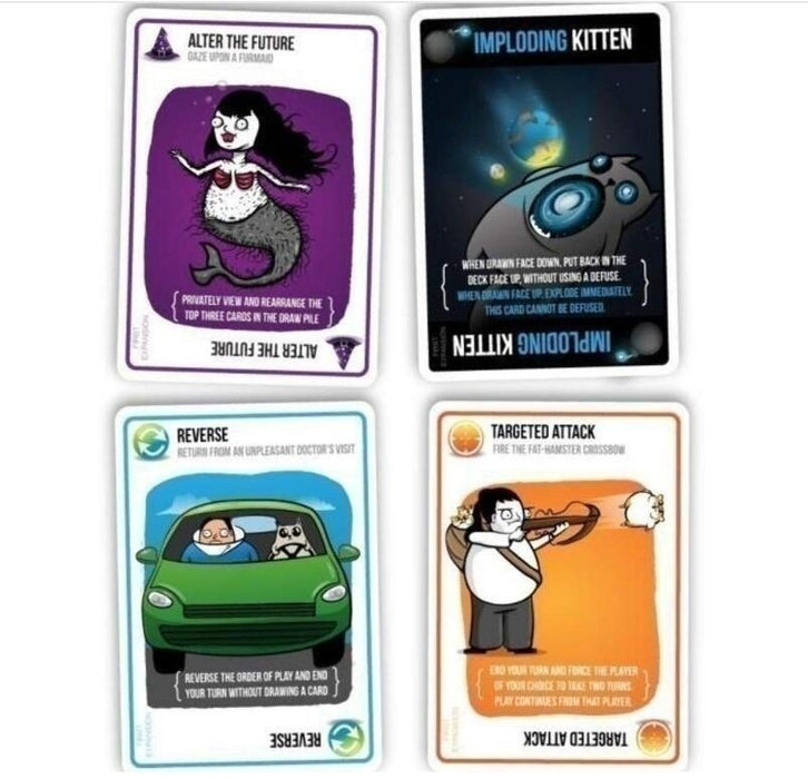 Board Game Exploding Kittens/ Exploding Kittens: NSFW/ Imploding Kittens