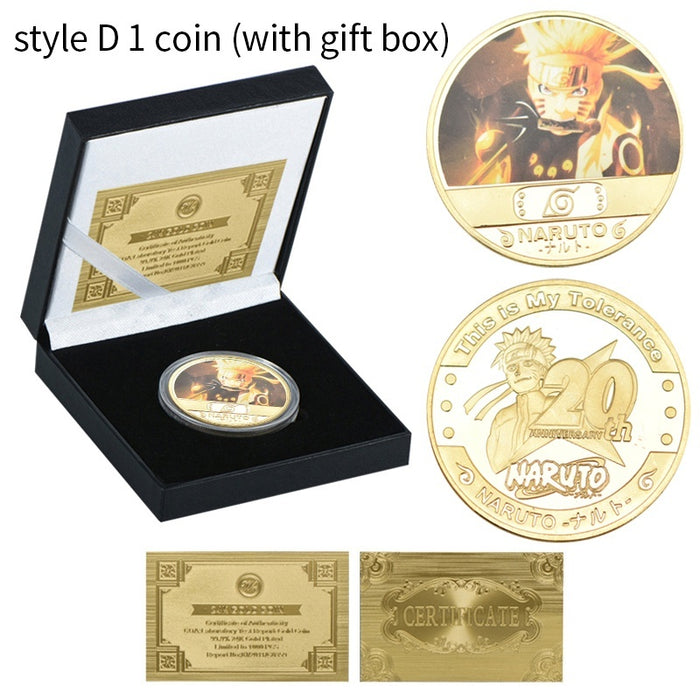 Naruto 20th Anniversary Gold Commemorative Coins