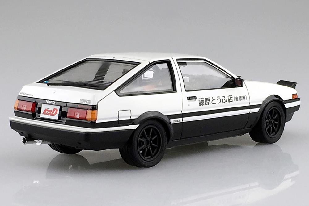 AOSHIMA Initial D Pre-Painted Takumi Fujiwara's AE86 Toyota Trueno 1/24 Scale Model Kit