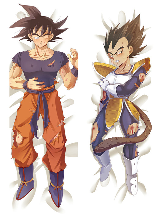 Dragon Ball Son Goku & Vegeta Dakimakura Hugging Peach Skin Body Pillow (D53)