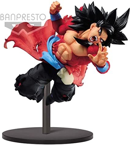 BANPRESTO SUPER DRAGON BALL HEROES 9TH ANNIVERSARY FIGURE SUPER SAIYAN 4 XENO SON GOKU FIGURE (RED)