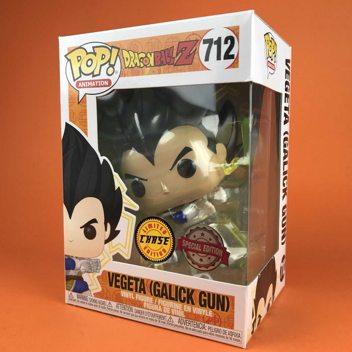 Funko Pop Chase Dragon Ball Z POP! Animation Vegeta Exclusive Vinyl Figure #712 [Galick Gun, Chase Edition] FUNKO