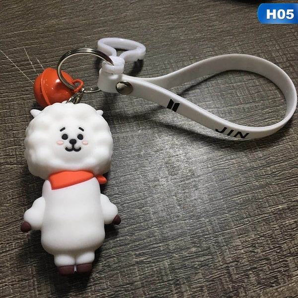 KPOP BTS BANGTAN BOYS KEY CHAINS PENDANT DOLL bt21