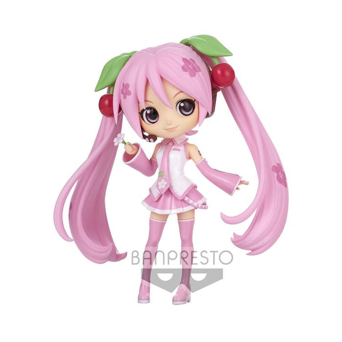 BANDAI BANPRESTO Vocaloid Q Posket Sakura Miku (Ver.A) FIGURE