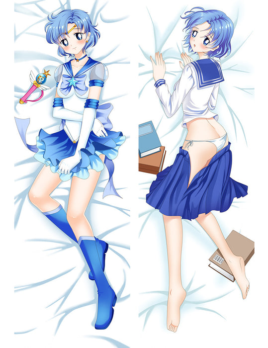 Sailor Moon Sailor Mercury Dakimakura Hugging Peach Skin Body Pillow (S5)