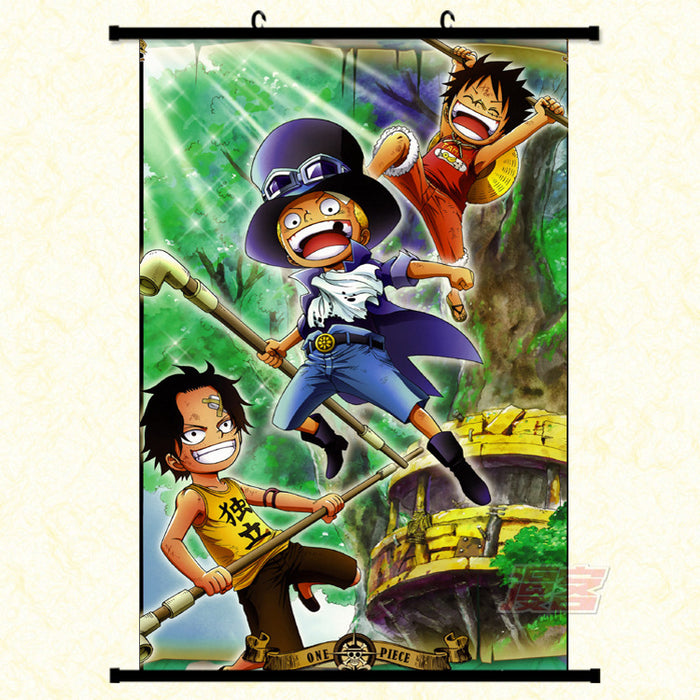 Wall Scroll - One Piece Sabo/Luffy/Ace