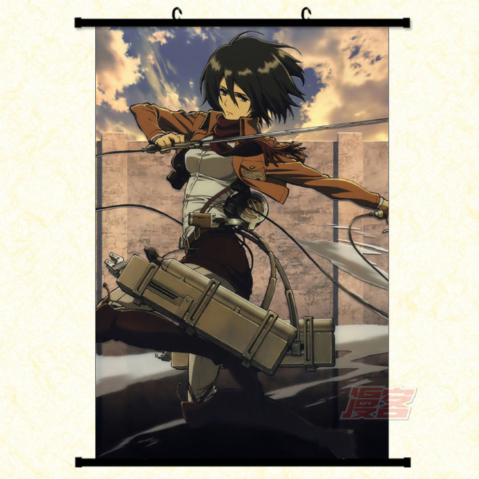 Wall Scroll – Attack On Titan Mikasa