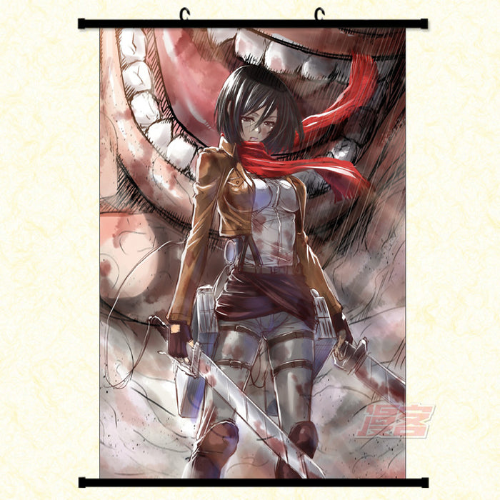 Wall Scroll – Attack On Titan Mikasa