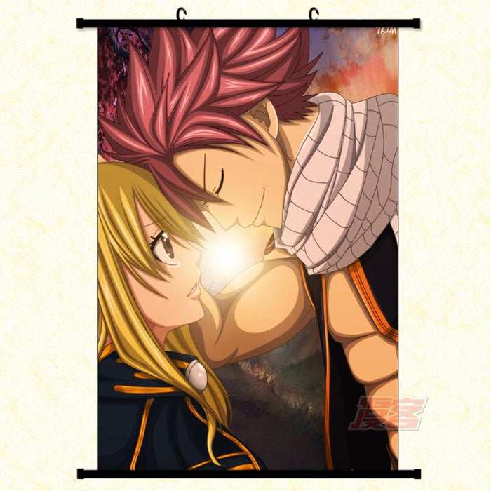 Wall Scroll - Fairy Tail Natsu Dragneel & Lucy