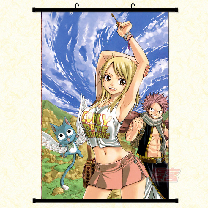 Wall Scroll - Fairy Tail Natsu Dragneel & Lucy Heartfilia