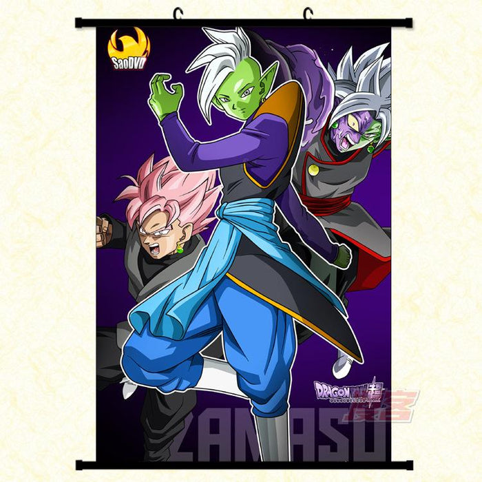 Wall Scroll - Dragon Ball Zamasu & Goku