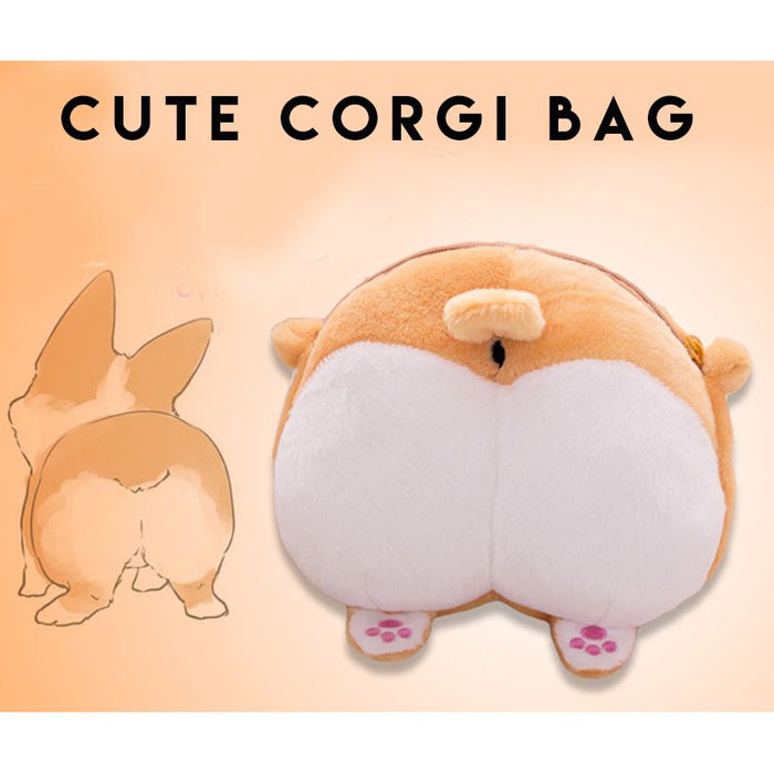 Corgi Butt plush bag