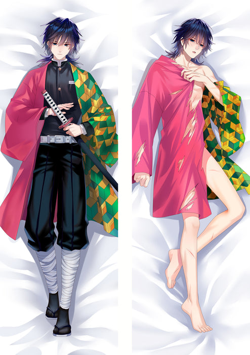 Demon slayer Giyu Dakimakura Hugging Peach Skin Body Pillow (D37)