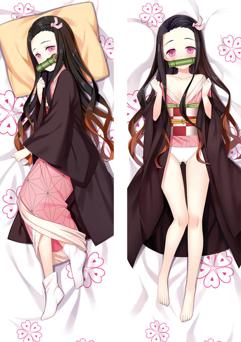 Demon Slayer Nezuko Dakimakura HUGGING PEACH SKIN BODY PILLOW (D43)