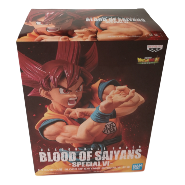 Banpresto Dragon ball Super Blood of Saiyans - Special VI- Super Saiyan God Goku, Multicolor Figure