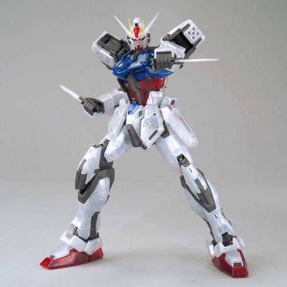 PRE-ORDER MG 1/100 The Gundam Base Limited Aile Strike Gundam Ver.RM Clear Color Plastic Model Limited 186267