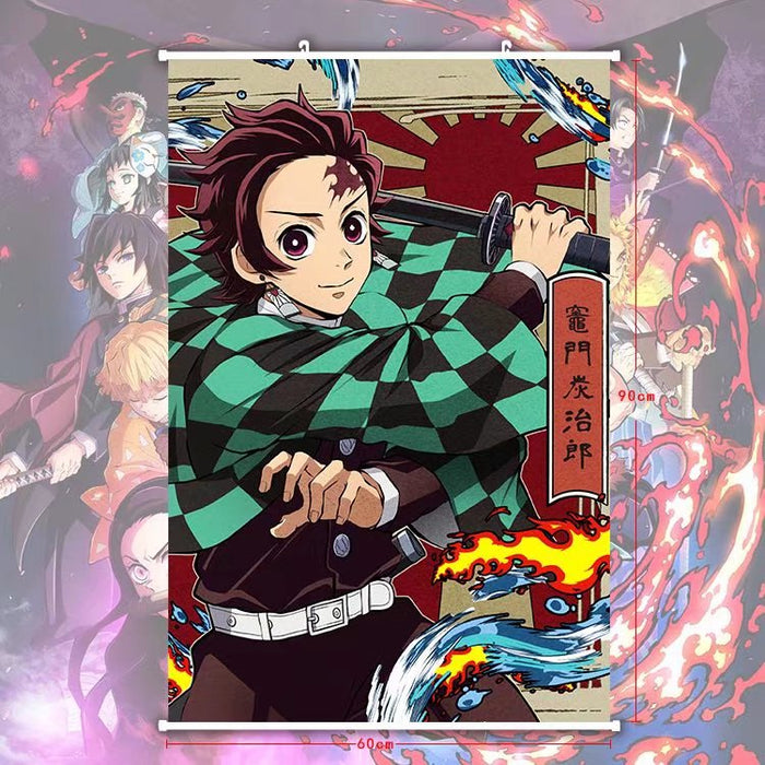 PREMIUM WALL SCROLL - DEMON SLAYER Tanjiro