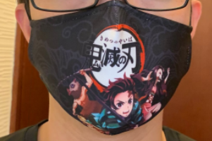 Anime Face Masks with Filter/Nose Clip/Adjustable Length