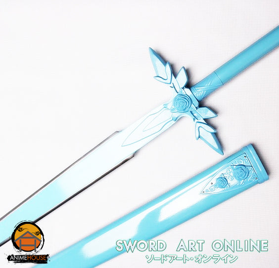 Metal Sword - Sword Art Online Alicization Kirito and Eugeo Blue Rose Sword Light Blue