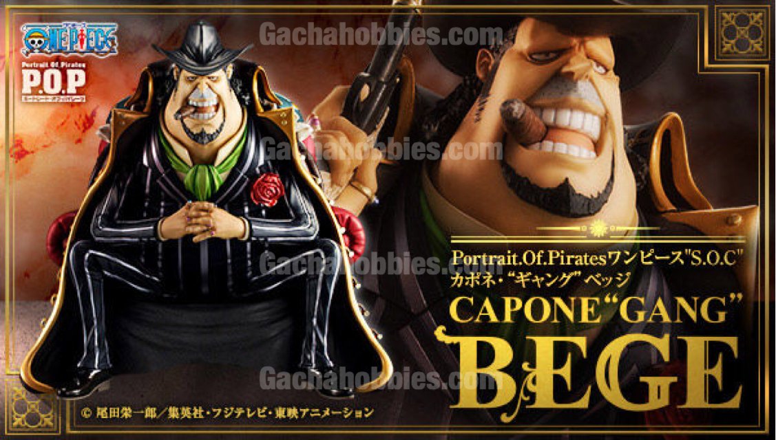 PRE-ORDER Portrait.Of.Pirates One Piece "S.O.C." Capone "Gang" Bege 1/8 Limited Edition Figure