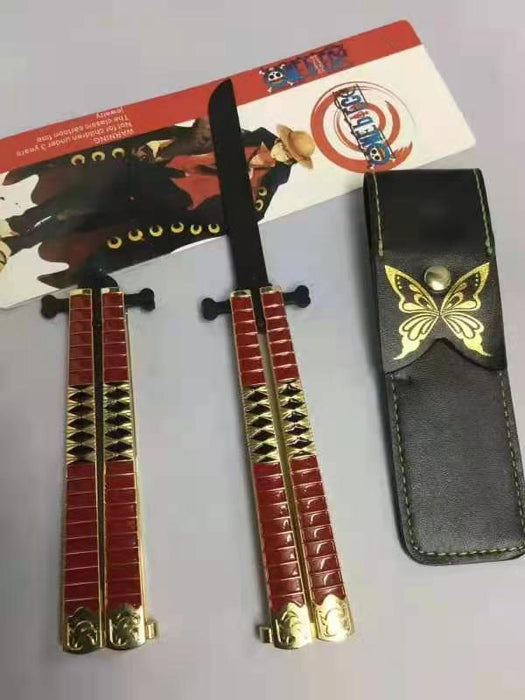 One Piece Anime Butterfly Knife (Blunt Blade - Non sharp).