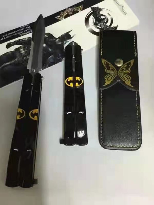 Batman DC Butterfly Knife (Blunt Blade - Non sharp).