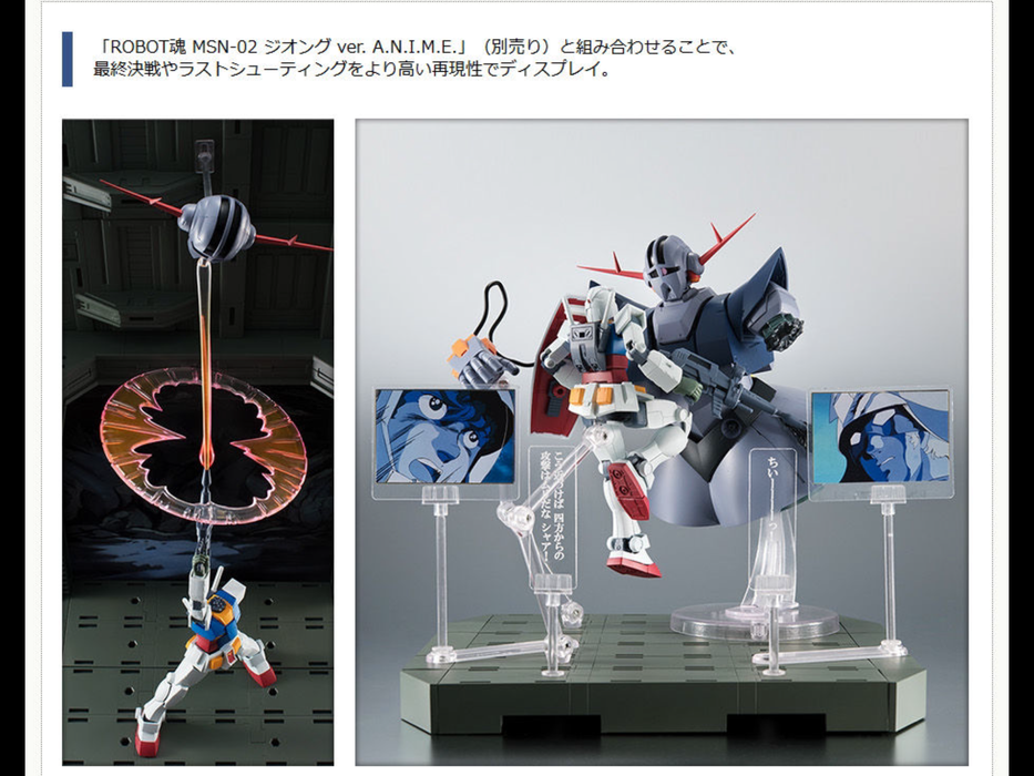 Robot Tamashii SIDE-MS RX-78-2 Gundam Ver. A.N.I.M.E. Final Battle Form Limited Edition