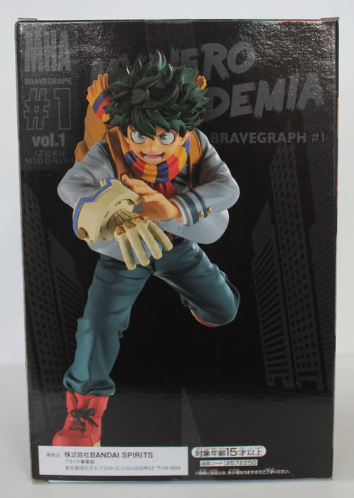 BANDAI BANPRESTO My Hero Academia Bravegraph #1 Vol.1 Izuku Midoriya FIGURE