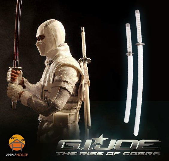 metal sword g.i.joe: the rise of cobra white ninja swords 422