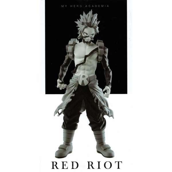 bandai banpresto RED RIOT BLACK AND WHITE COLOUR VERSION - AGE OF HEROES VOL. 12 PART B (MY HERO ACADEMIA)