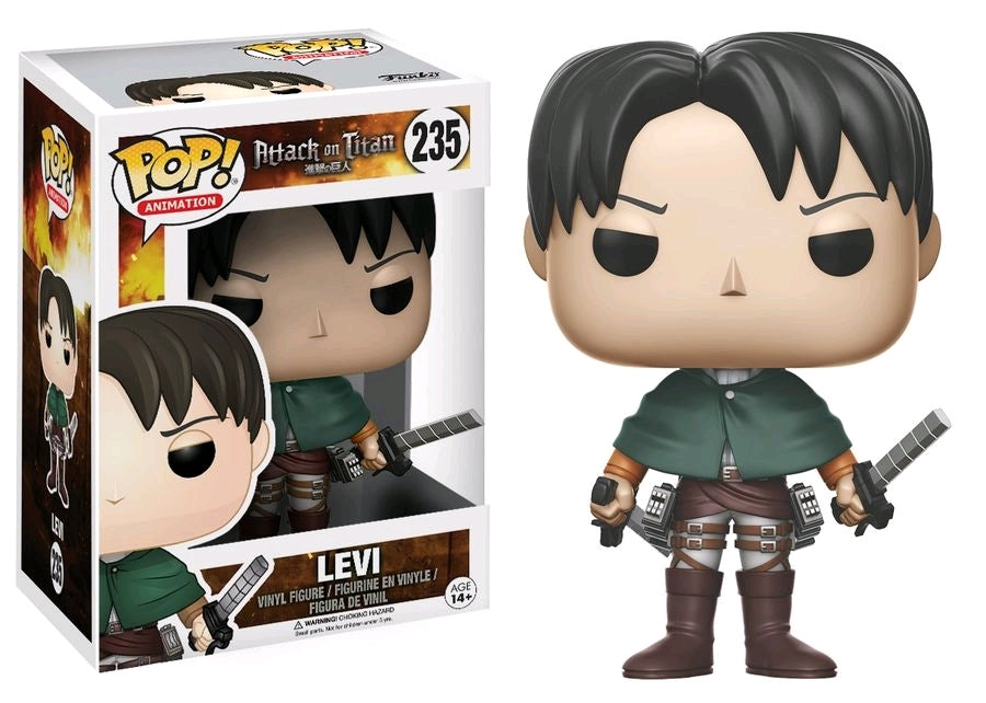 Funko Pop Attack on Titan 235 - Levi Ackerman Figure (End of line Collectable Pop)