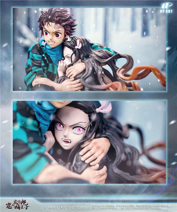 GK Garage Kit Resin Figure Up Art Studio - Demon Slayer Kamado Tanjiro And Nezuko